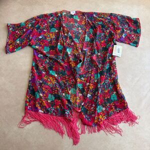 LulaRoe Monroe Kimono Jacket • size large • NWT